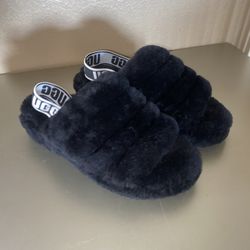 UGG “Fluff Yeah”  Slides Blck Size 6 WMNS 