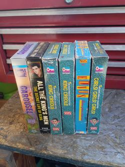 5 películas de Elvis y una de carousel en cassette todas por 40