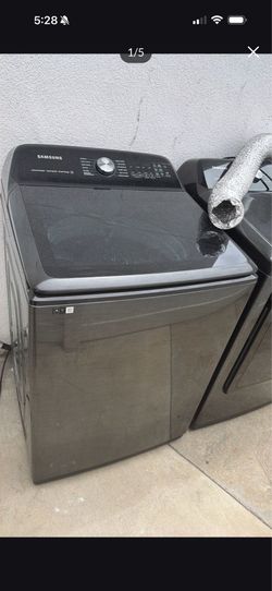SAMSUNG WASHER & GAS DRYER-large capacity -lightly used-works great