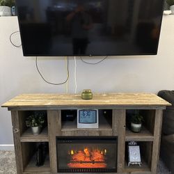 Hand built Fireplace Tv Stand