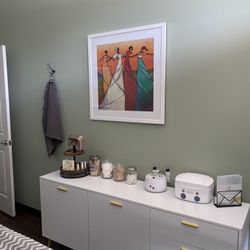 White Accent Cabinet