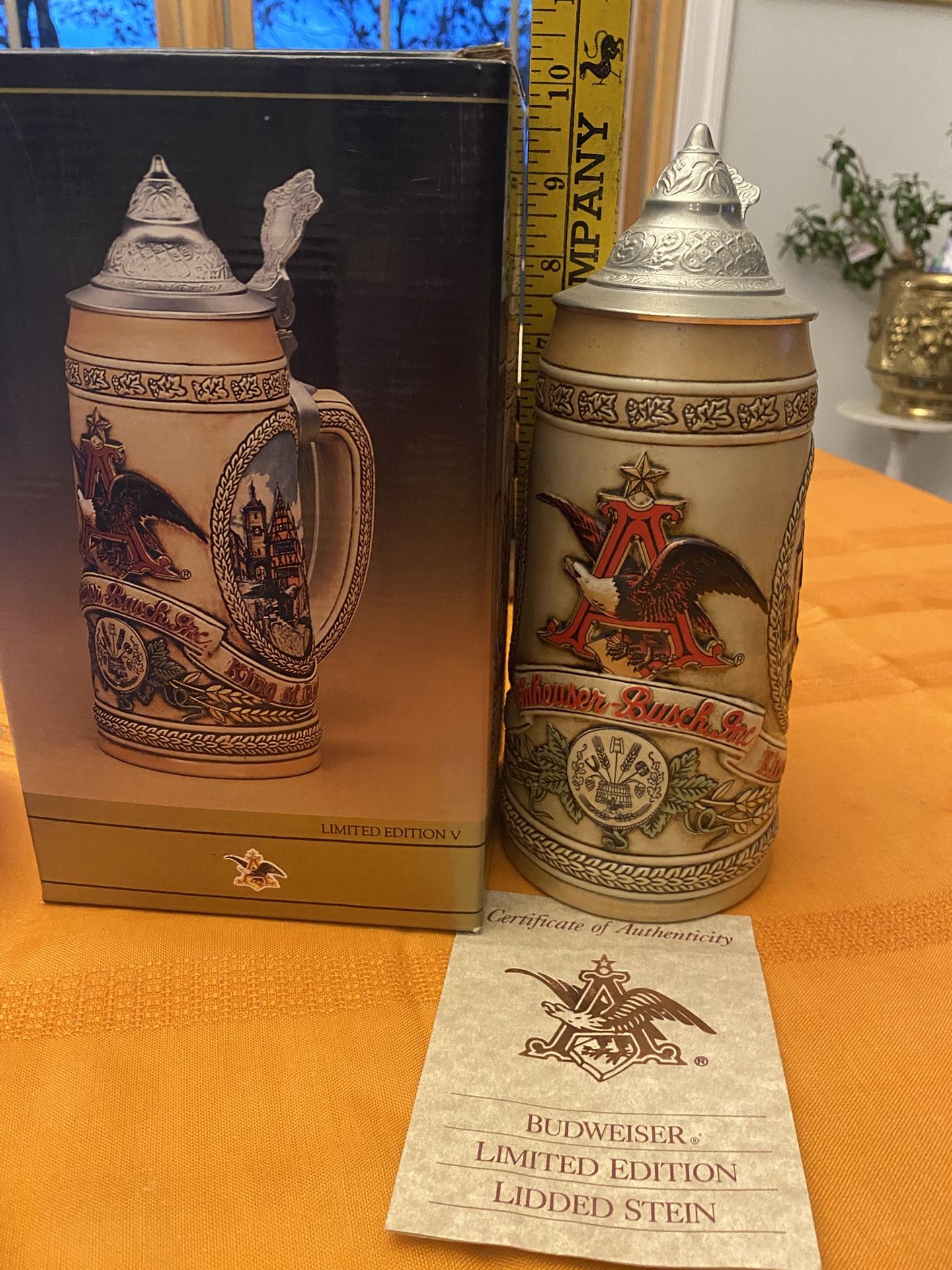 Anheuser Busch Tomorrow’s Treasures “N” Series ED V Festival and Village Scenes Stein