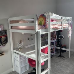 Twin Loft Bed With Desk 