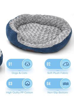 Dog Bed Low Leading Edge - Breathable Soft Plush Pet Bed, Machine Washable Dog Couch, Waterproof Nonskid Orthopedic Dog Bed Thumbnail