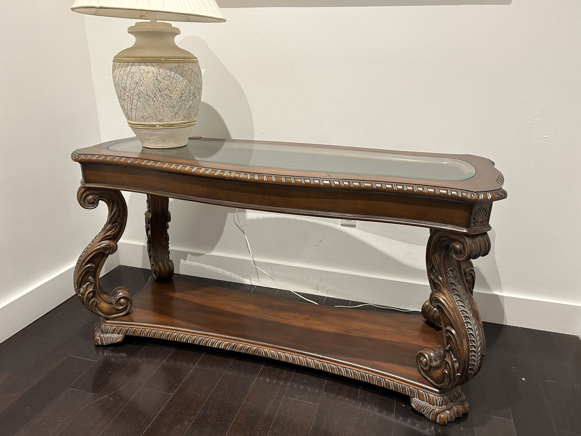 Antique Finish Sofa/Console Table by Coaster