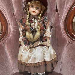 Vintage porcelain doll