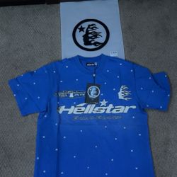 Brand New- Blue Hellstar Tee Shirt