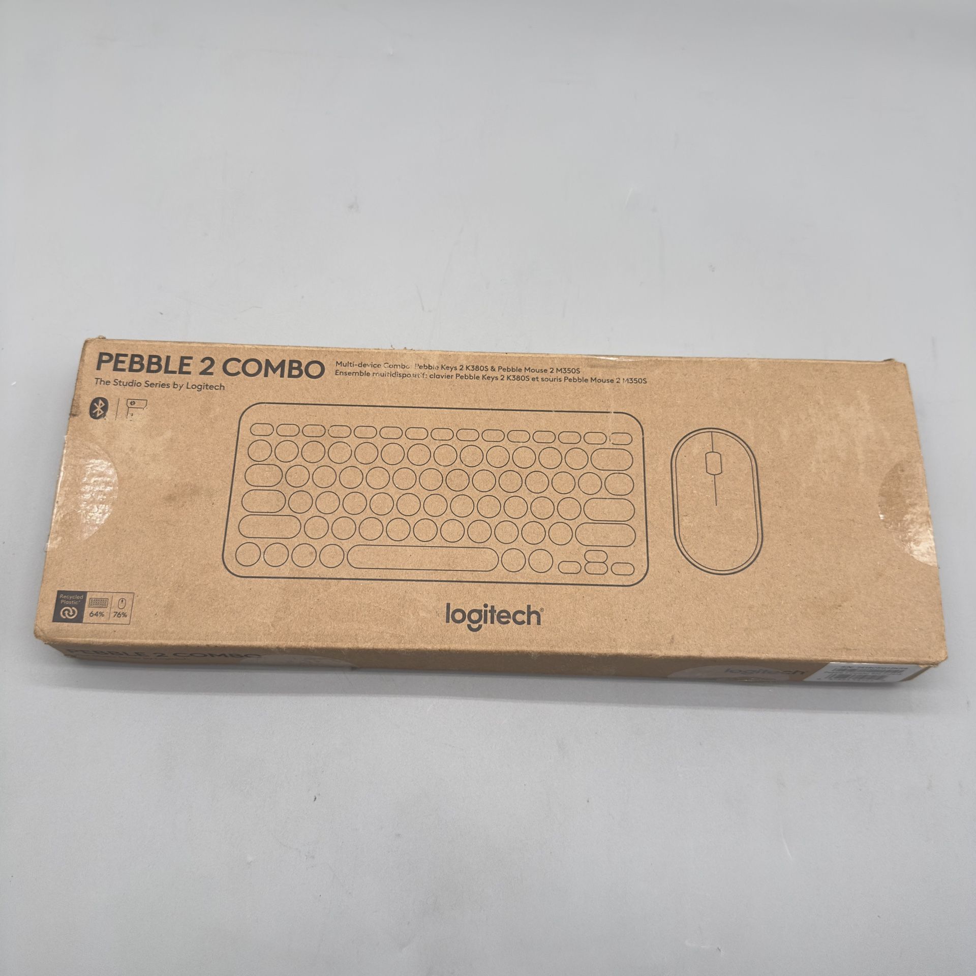Logitech Pebble 2 Combo Portable Wireless K380S Keyboard M350S Mouse