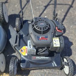 Murray 20 in. 125 cc Briggs & Stratton Walk Behind Gas Push Lawn Mower with 4 Wheel Height Adjustment and Prime 'N Pull Start  $225
