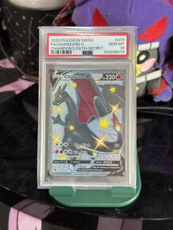 Pokémon TCG Charizard V Full Art Secret Rare Card 079/073 Shiny PSA 10