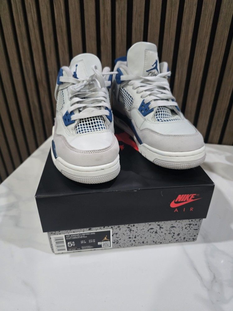 Jordan 4 Military Blue Size 5y