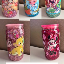 Acrylic Snowglobe Tumblers 