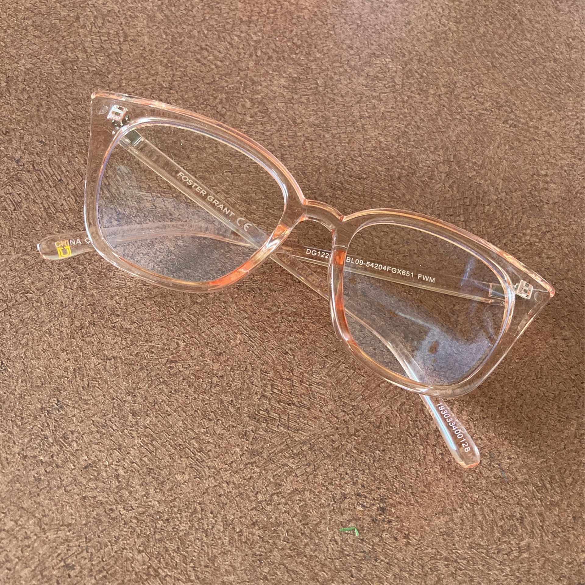 Cute Orange Pink Non Prescription Glasses