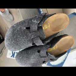 Birkenstock Clogs Gray - Like New! Size 41