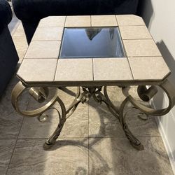 Tile And Glass Table Set