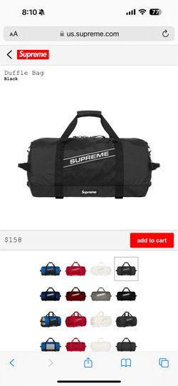 Supreme Duffle Bag FW23 Black