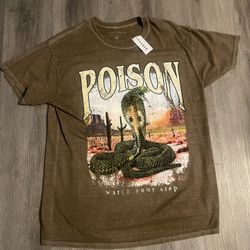Y2K Brown Poison pacsun vintage T-shirt