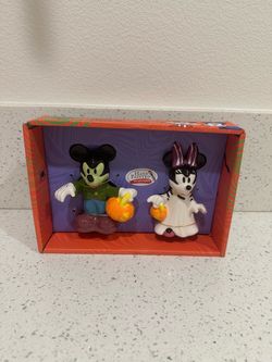 Disney Mickey Minnie Frankenstein Halloween Salt Pepper Shakers