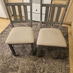 Gray Wooden Chairs