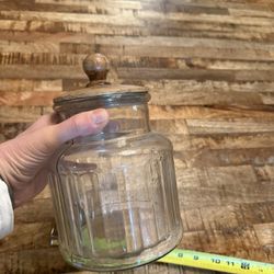 Decorative Wood Top Jar