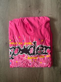 Spider hoodie pink v2