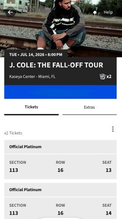 JCOLE IN MIAMI CONCERT TICKETS