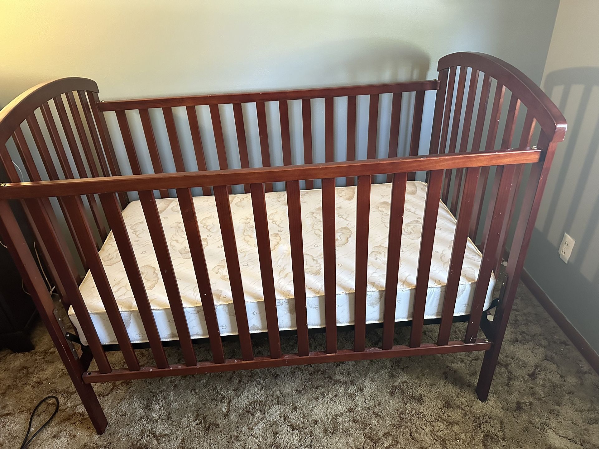 Baby Crib W/ Mattress 