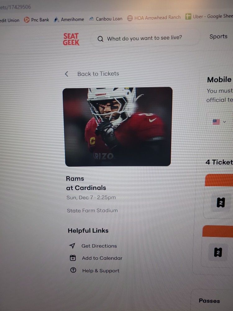 Los Angeles Rams Vs Arizona Cardinals