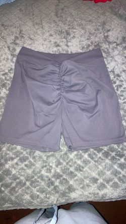 Grey Scrunch Butt Shorts 