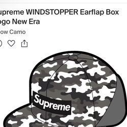 Supreme FW20 New Era Box Logo Windstopper Sz 7-1/4