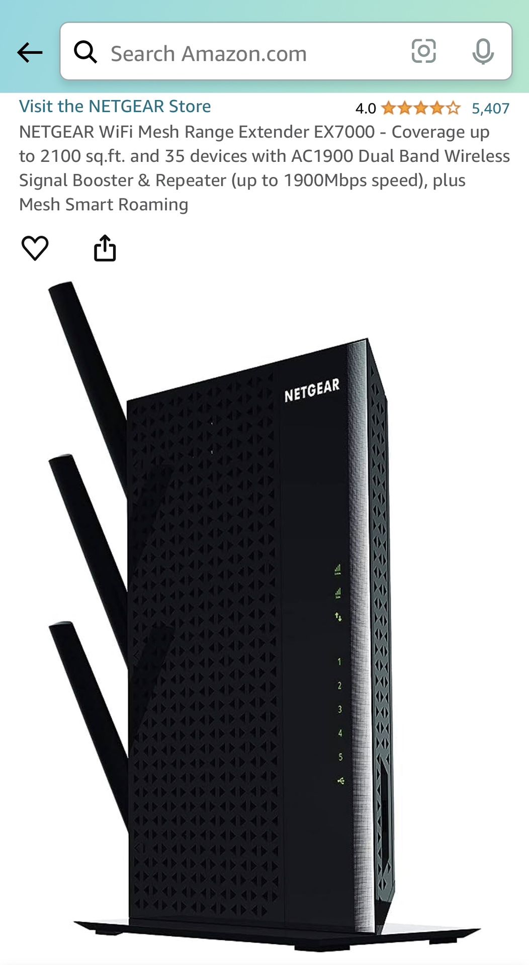 NETGEAR C7000 & EX7000 NETGEAR Modem router Combo AC1900 and WiFi Extender AC1900 Make Offer