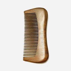 Handmade 100% Natural Green Sandalwood Hair Combs Anti-Static (Fine Tooth)