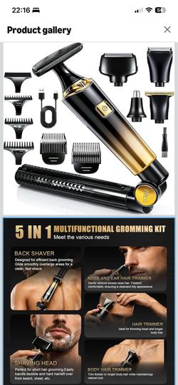 Velurie Back Shaver 5 in 1 Body Groomer