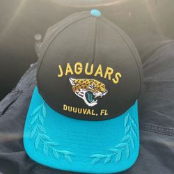 Jaguar black and blue snapback hat