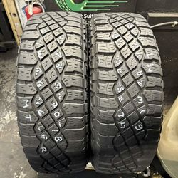 275-70-18LT Goodyear Wrangler M/T Used Tire Pair $140 Free Mounting And Balancing