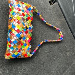 Mexican candy wrapper purse
