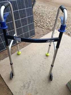 Drive Medical Folding Walker with Wheels