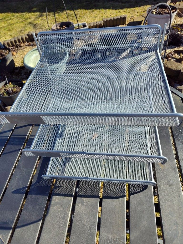 3 Tier Folder Silver Rack, Sturdy Well Made