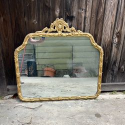 Antique 1900s French Luis XV Style Wall Mirror