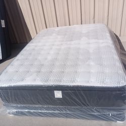 New queen pillowtop mattress and box spring