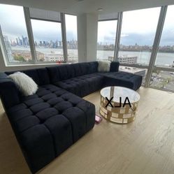 #Brand New  Double Chaise Sectional Velvet.