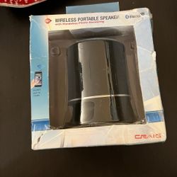 New/open box Craig Bluetooth Portable Speaker with Handsfree Phone Answering 