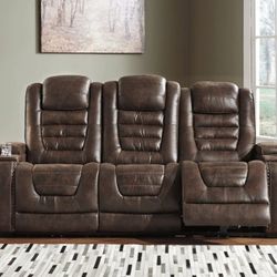 Game Zone Bark Power Reclining Sofa


