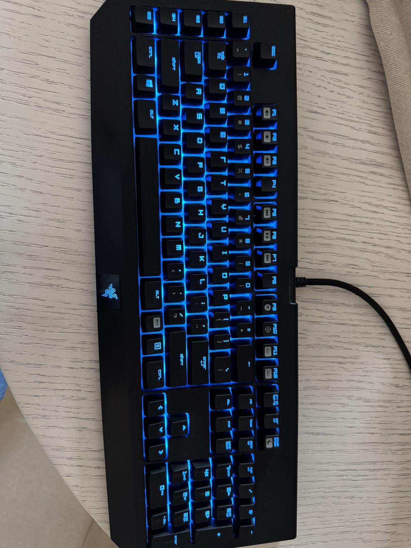 Razer Mamba Keyboard Lights Up
