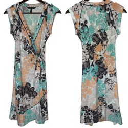 BCBGMaxAzria Women’s Mini Wrap Dress Small - Jersey Knit