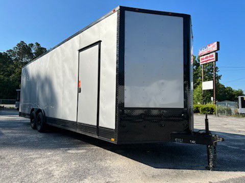8.5x24ft Enclosed Vnose Trailer Brand New Moving Storage Cargo Traveling Car Truck SXS RZR ATV UTV Motorcycle Bike Hauler