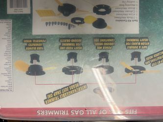 Gas trimmer attachments