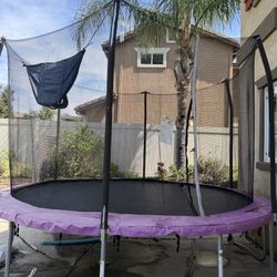 Skywalker Trampoline Outdoor 12 Foot With Basketball hoop 