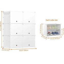 Shoe Rack, 6, Cabinet 24 Pair