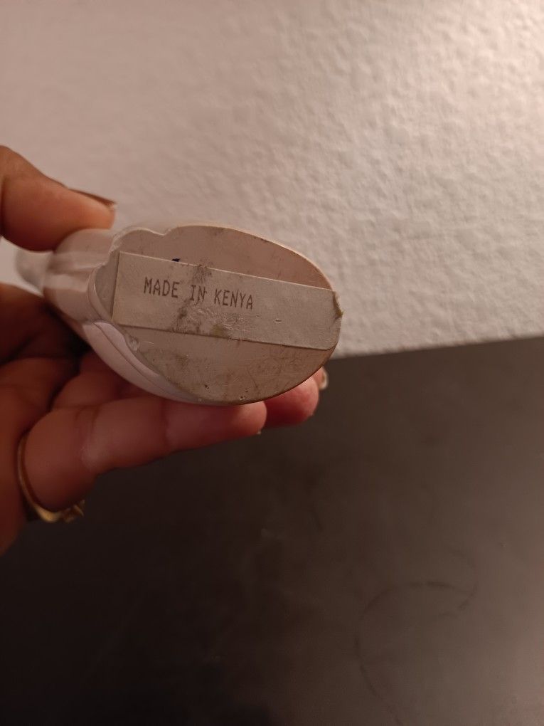 EXQUISITE Handcarved Soapstone 6 Cat Figurine Made in Kenya.This exquisite hand carved soapstone figurine depicts a cat, standing at 6 inches tall.